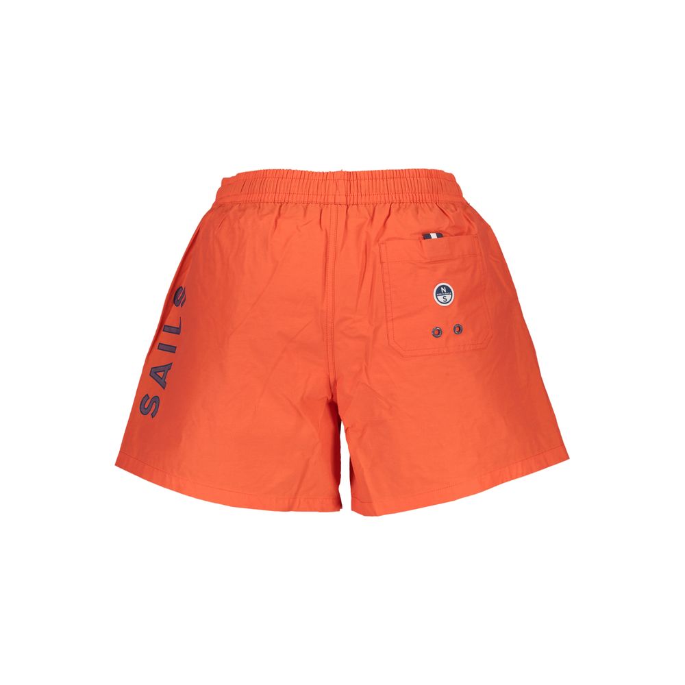 North Sails Orange Cotton Swimwear Boxer Shorts