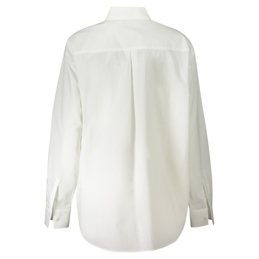 Calvin Klein White Cotton Long Sleeve Shirt