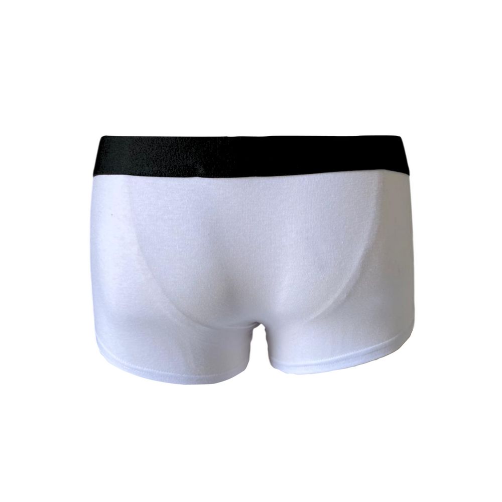 Bikkembergs White Polyester Boxer with Branded Band