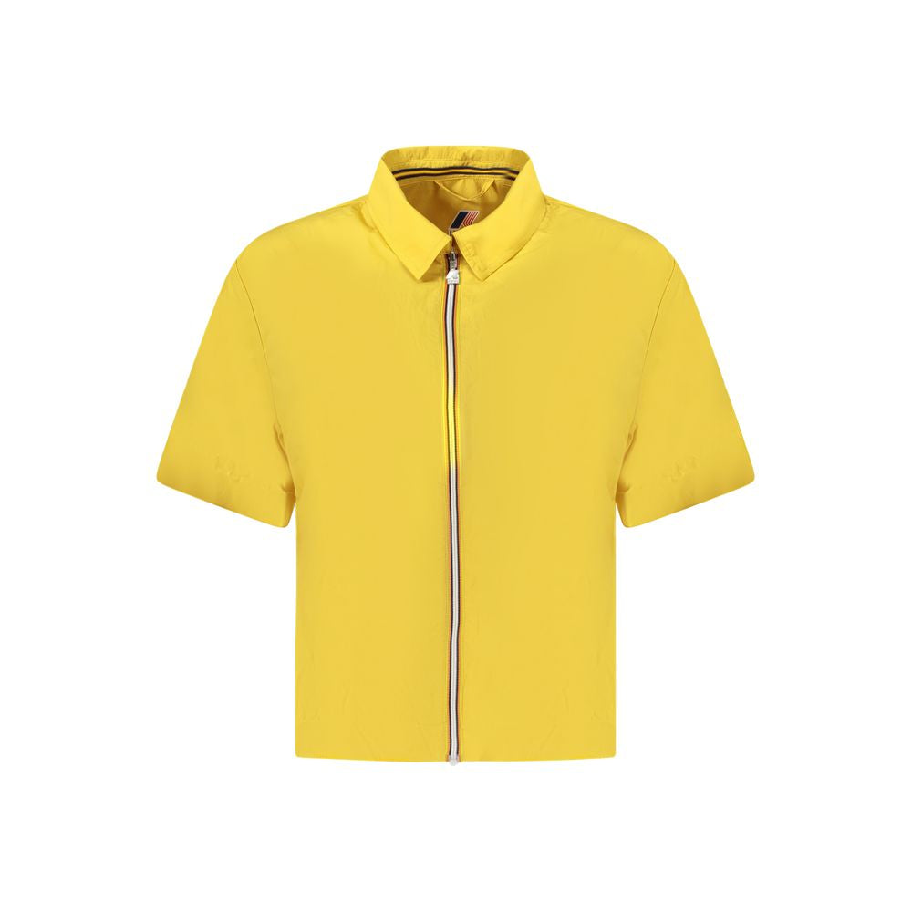 K-Way Yellow Polyamide Short Sleeve Shirt