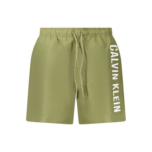 Calvin Klein Green Polyester Swimwear Boxer