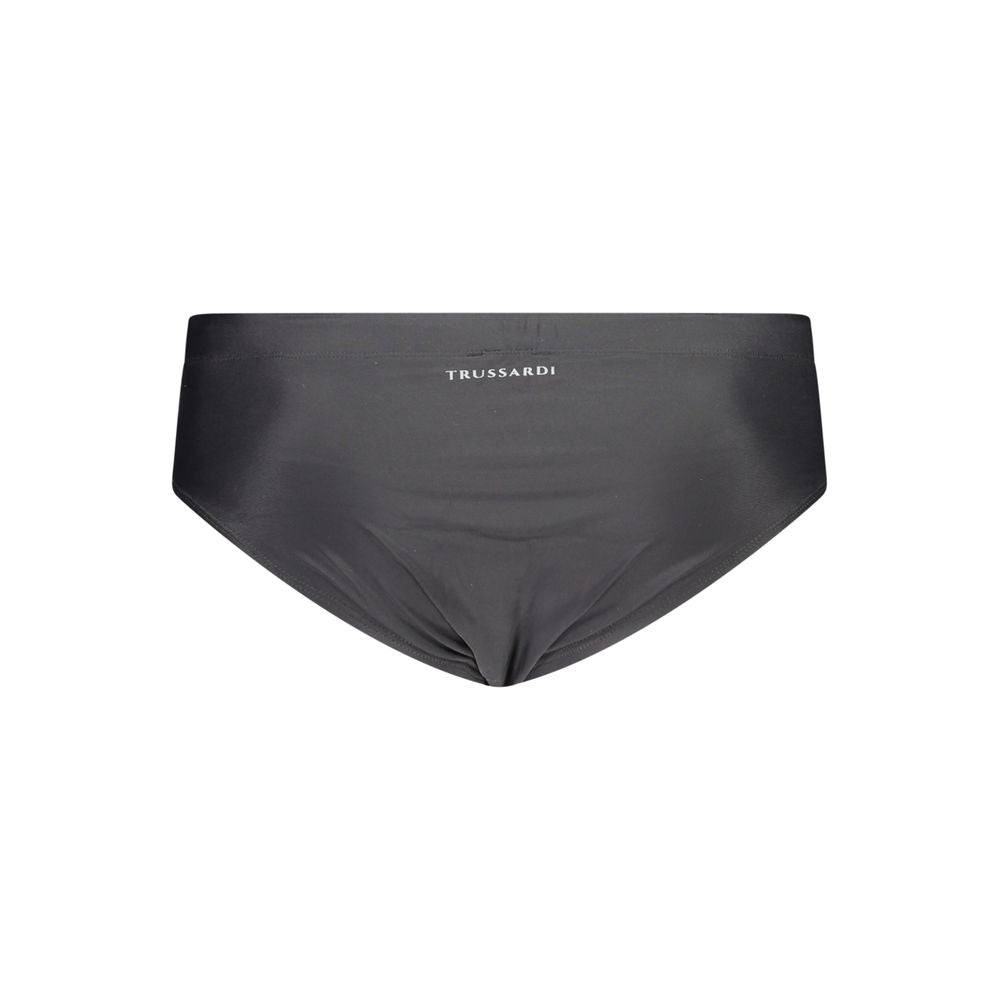 Trussardi Black Elastane Swimwear Beach Briefs