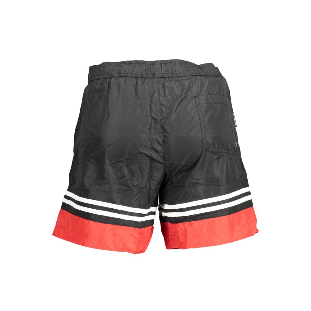 Karl Lagerfeld Black Polyester Swimwear - Classic Elegance Meets Modern Utility