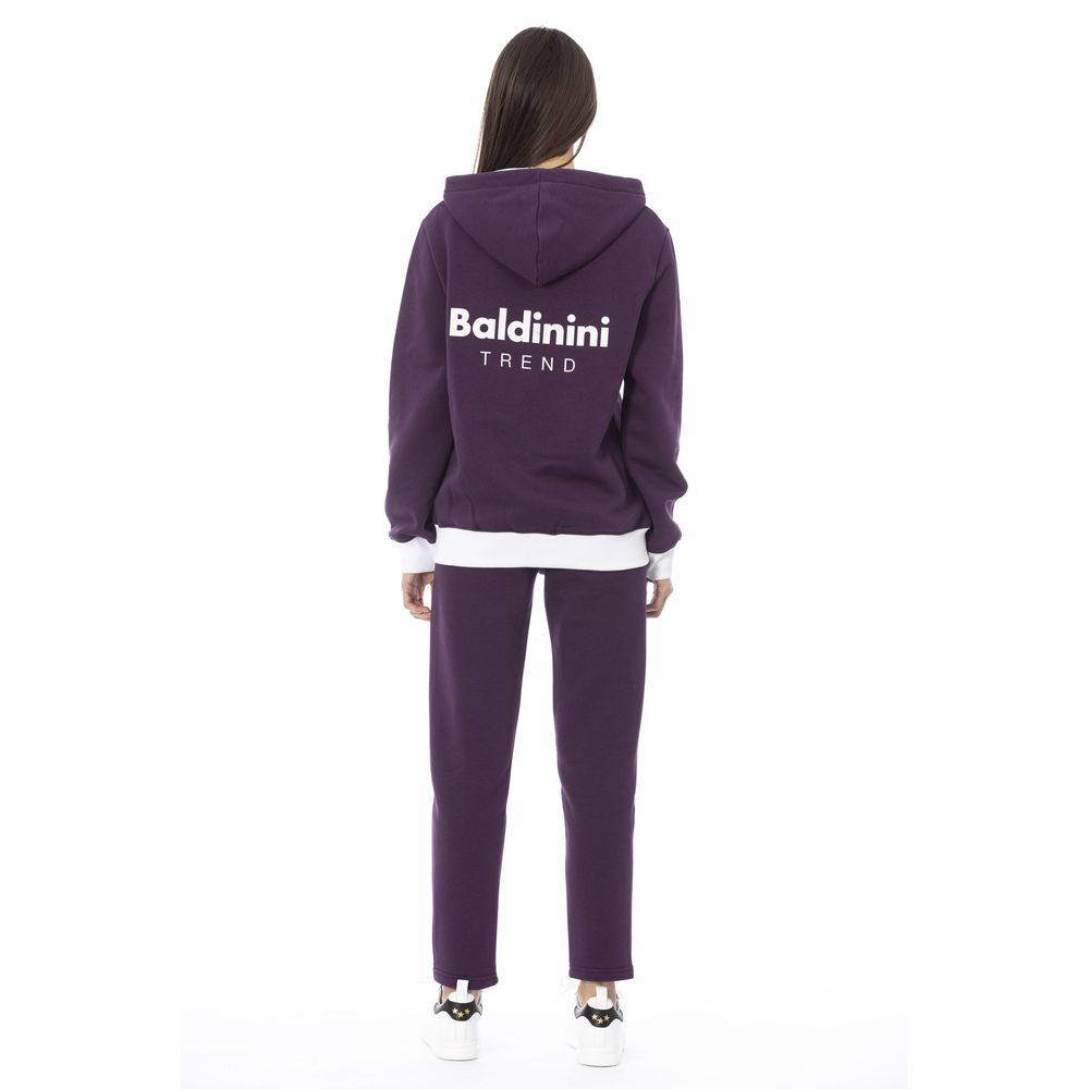 Baldinini Trend Purple & White Cotton Tracksuit