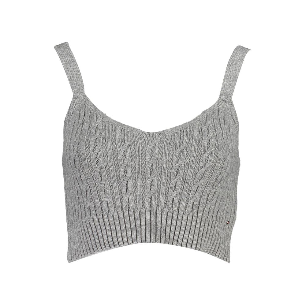 Tommy Hilfiger Gray Cotton Shirt with Straps