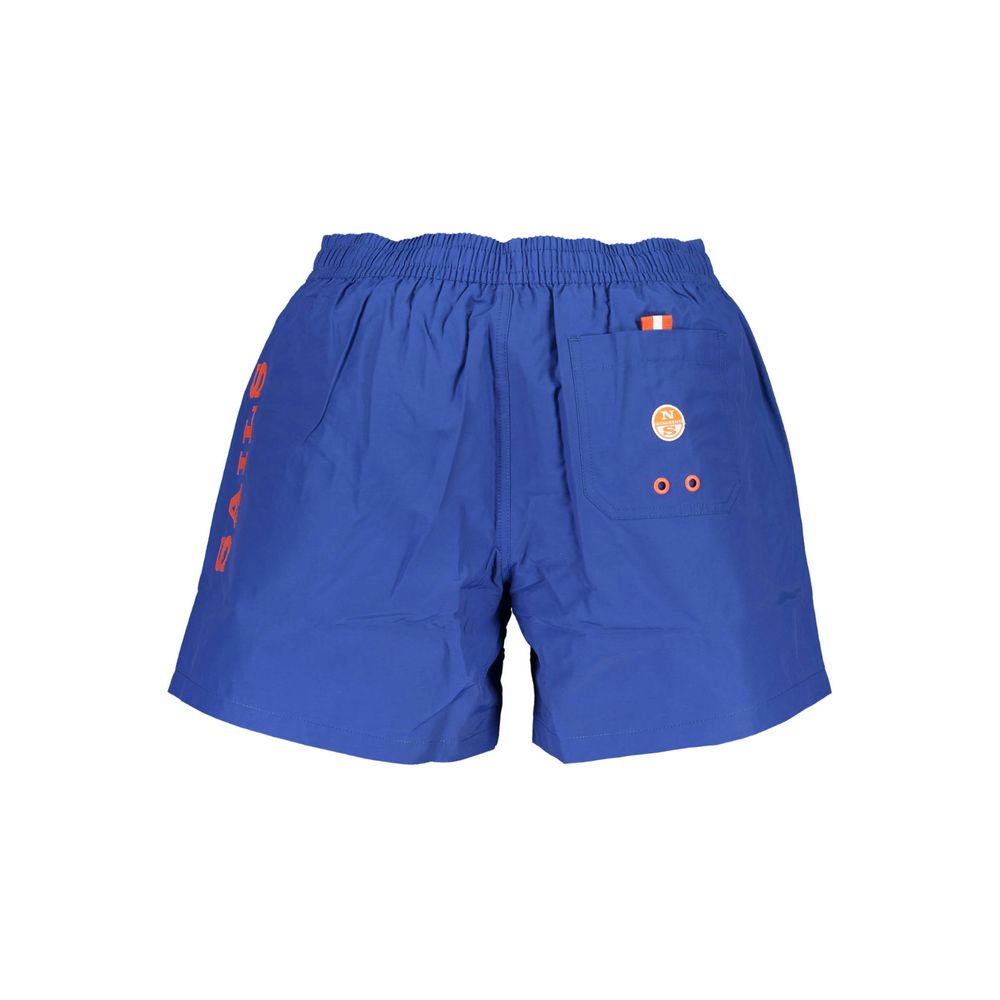 North Sails Blue Polyester Swimwear Swim Boxer