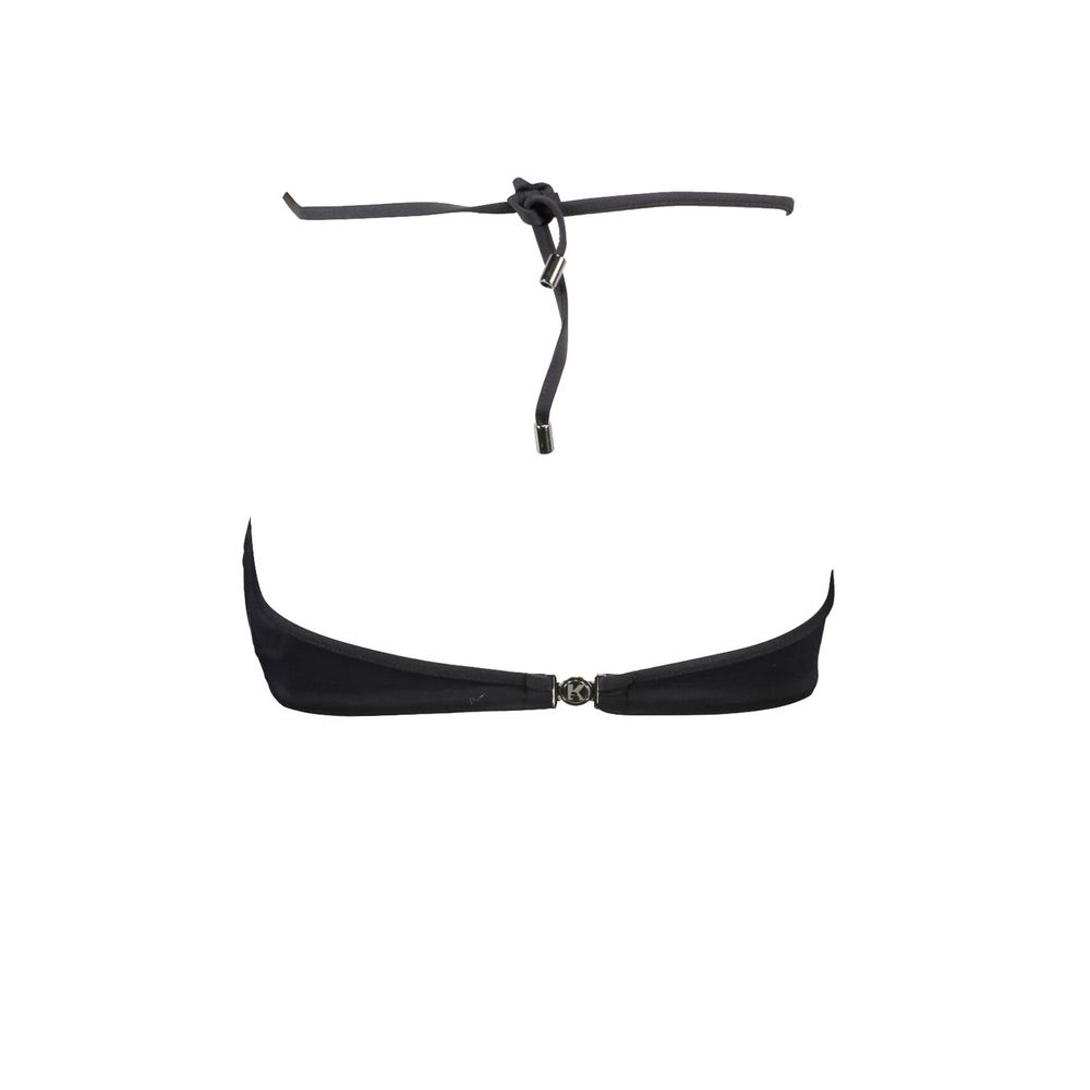 Karl Lagerfeld Black Elastane Swimwear - Elegant Band Swimsuit