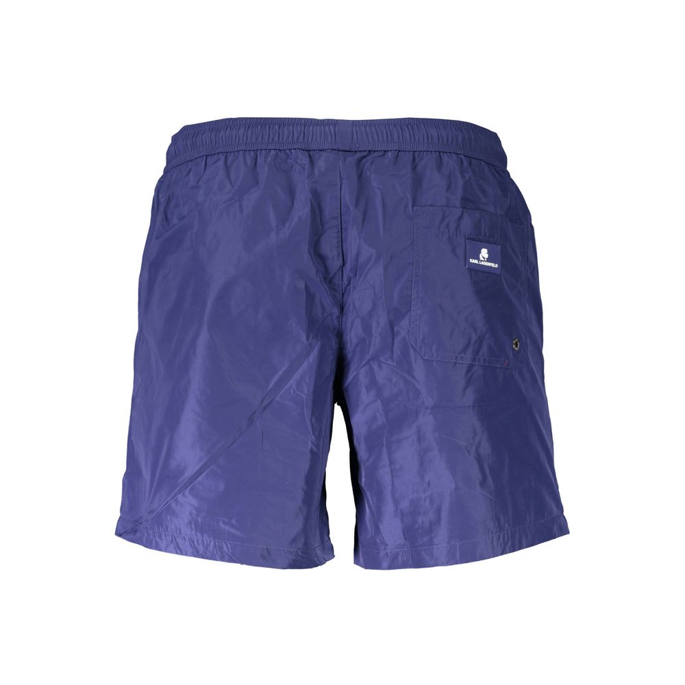Karl Lagerfeld Blue Polyester Swimwear