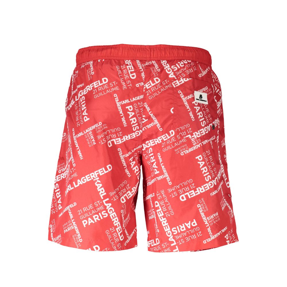 Karl Lagerfeld Red Swimwear - Long Beach Boxer