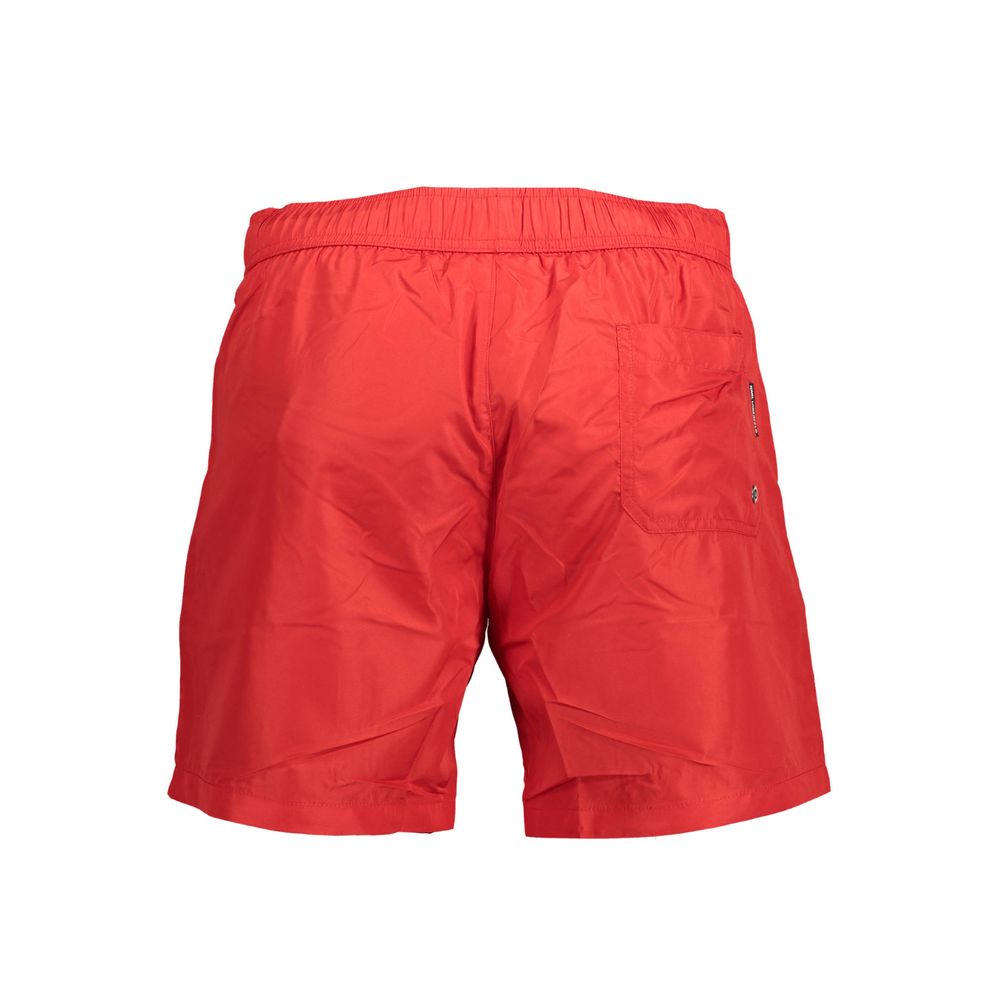 Karl Lagerfeld Red Polyester Swimwear - Medium Swim Boxer