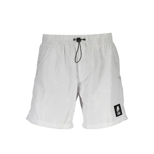 Karl Lagerfeld White Polyester Swimwear – Medium Swim Boxer