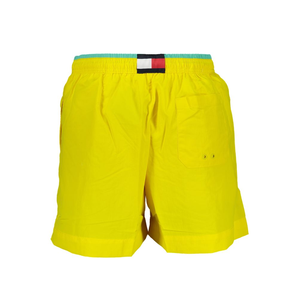 Tommy Hilfiger Yellow Nylon Swimwear - Medium Swim Boxer