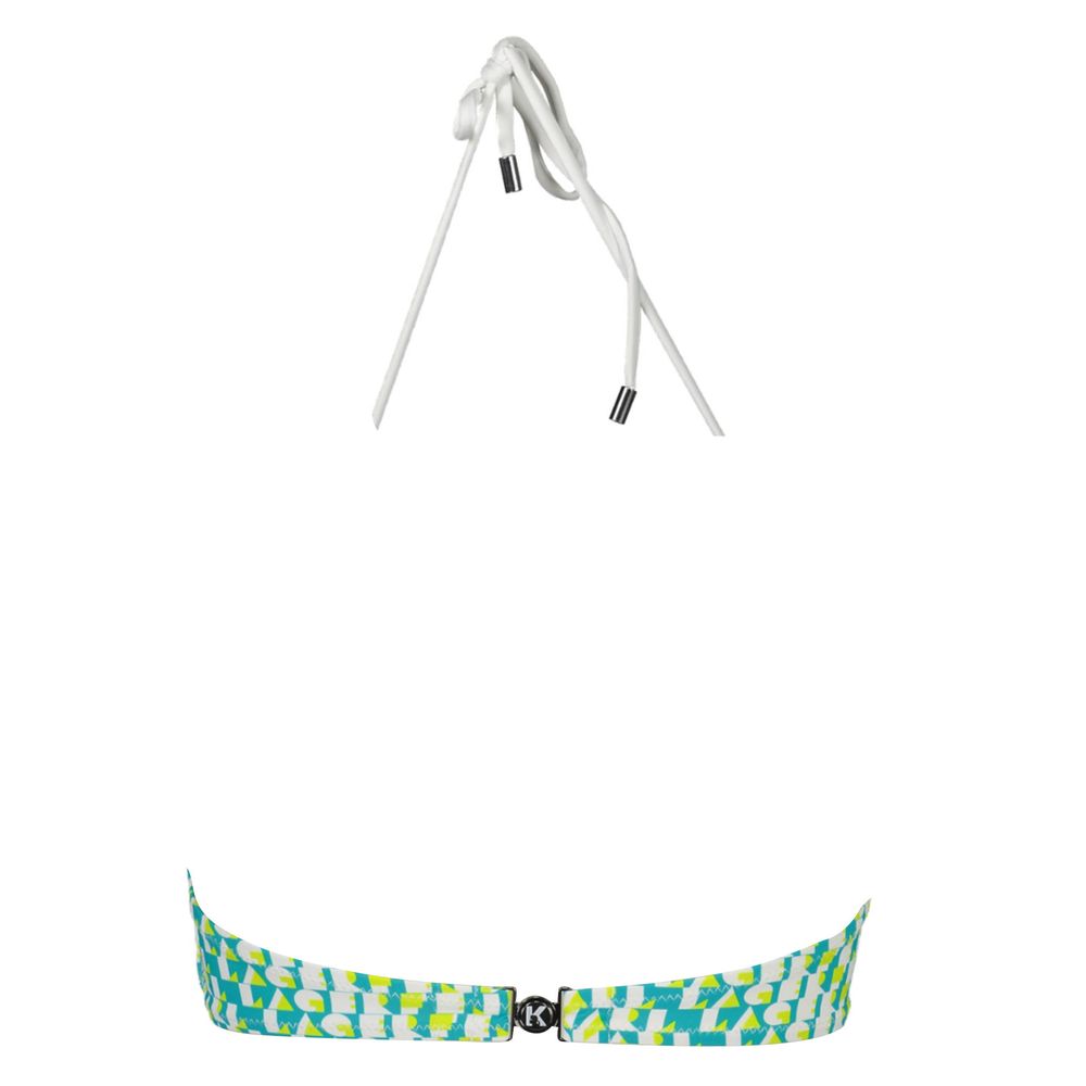 Karl Lagerfeld Green Elastane Balconette Swimsuit