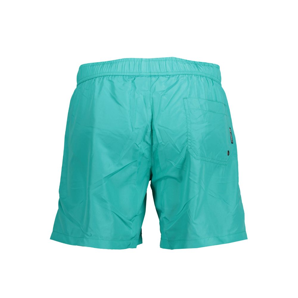 Karl Lagerfeld Green Polyester Swimwear - Medium Swim Boxer