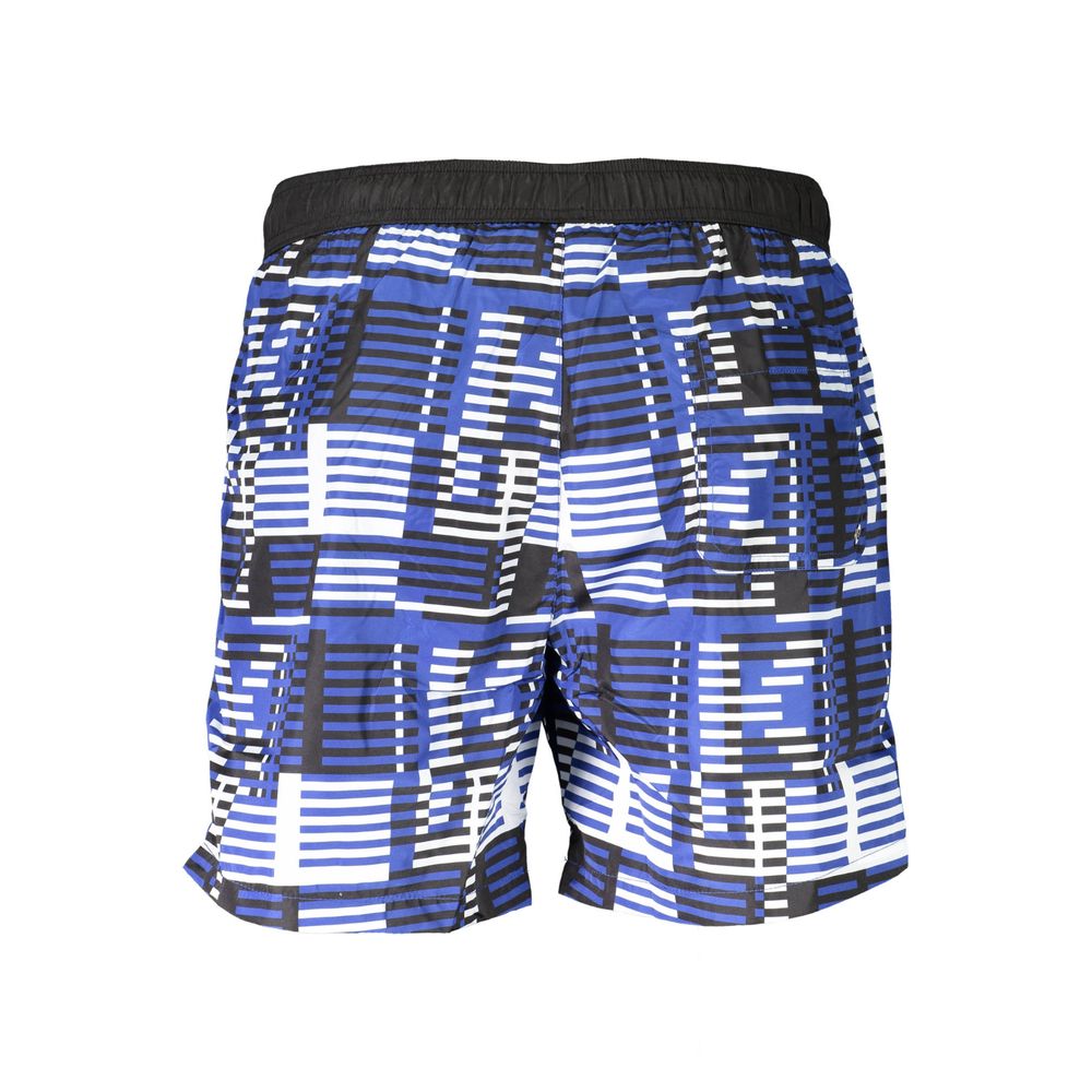 Karl Lagerfeld Blue Polyester Swimwear - Medium Swim Boxer