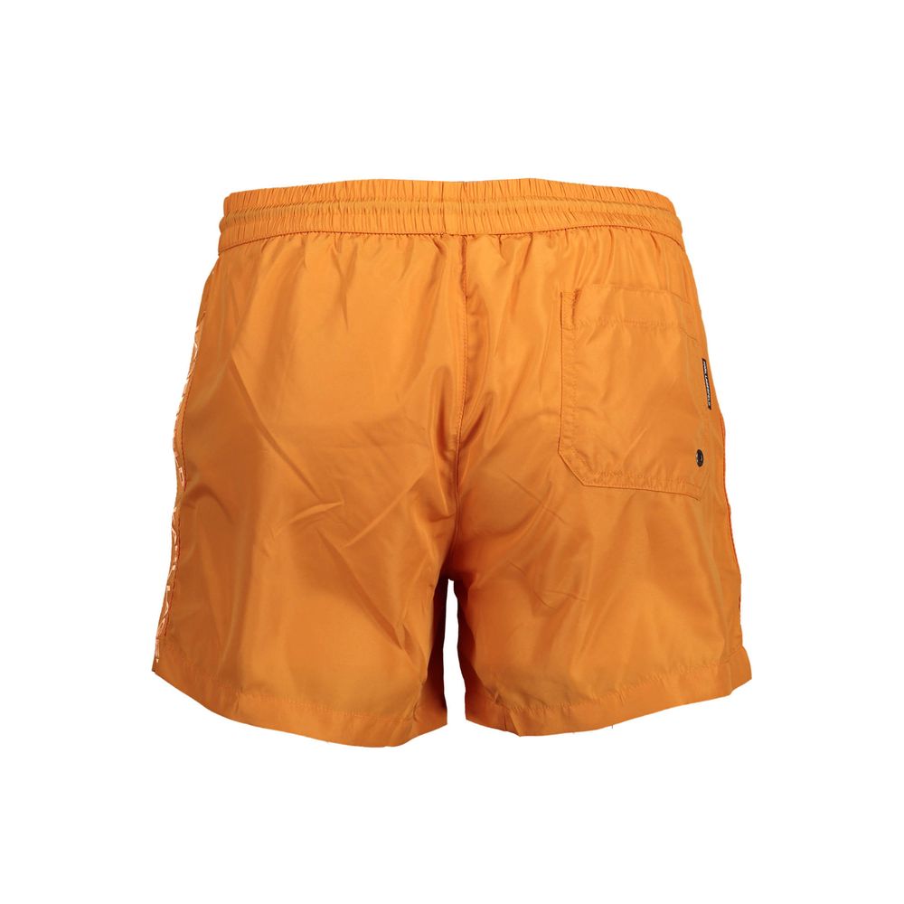 Karl Lagerfeld Orange Polyester Swimwear - Short Swim Boxer
