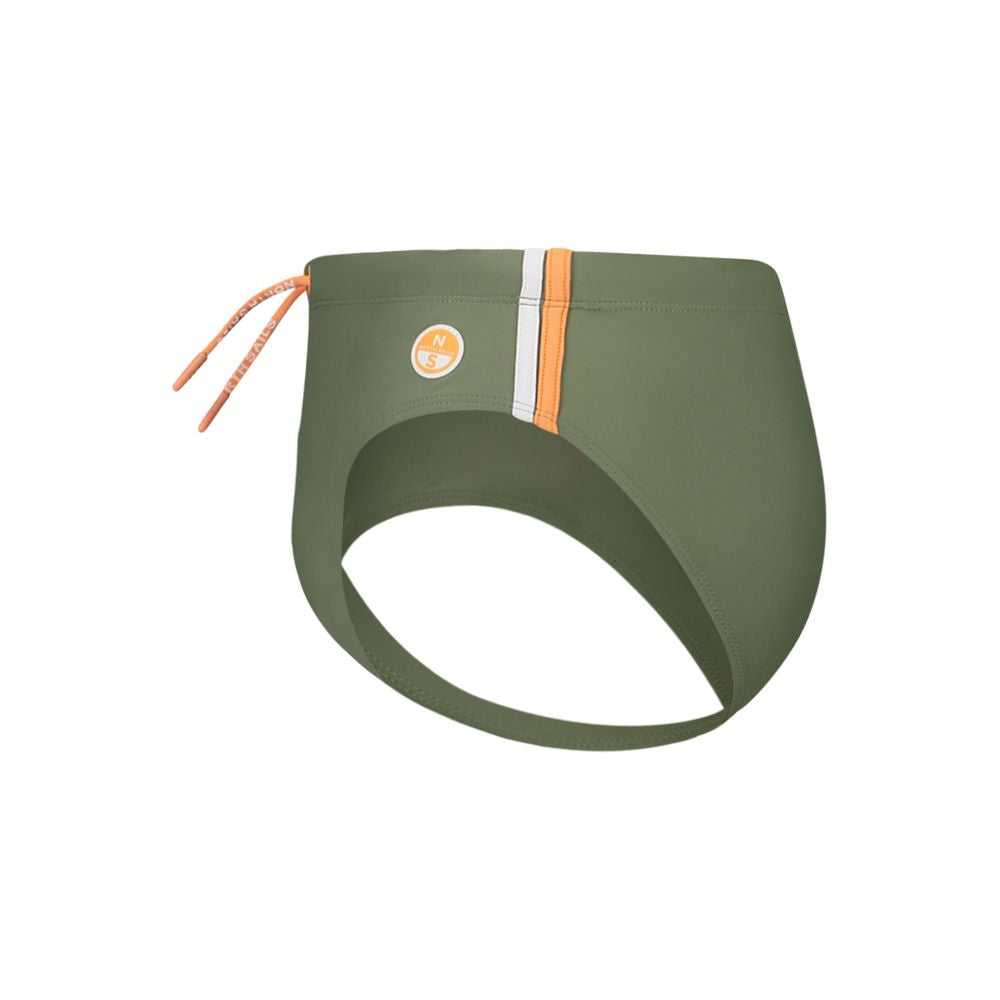 North Sails Green Elastane Swimwear Beach Briefs