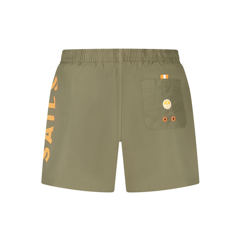 North Sails Green Cotton Swimwear for Effortless Coastal Style