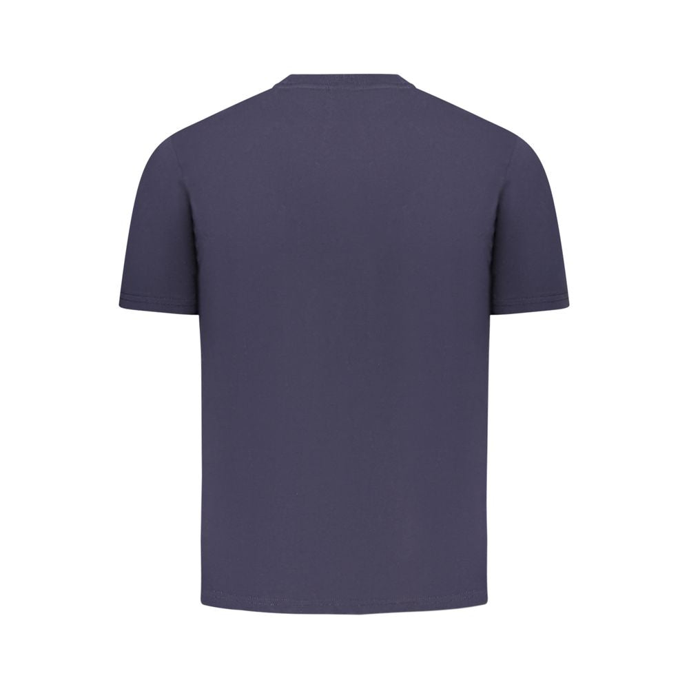 Napapijri Blue Cotton Men T-Shirt - Effortless Style Meets Sustainability