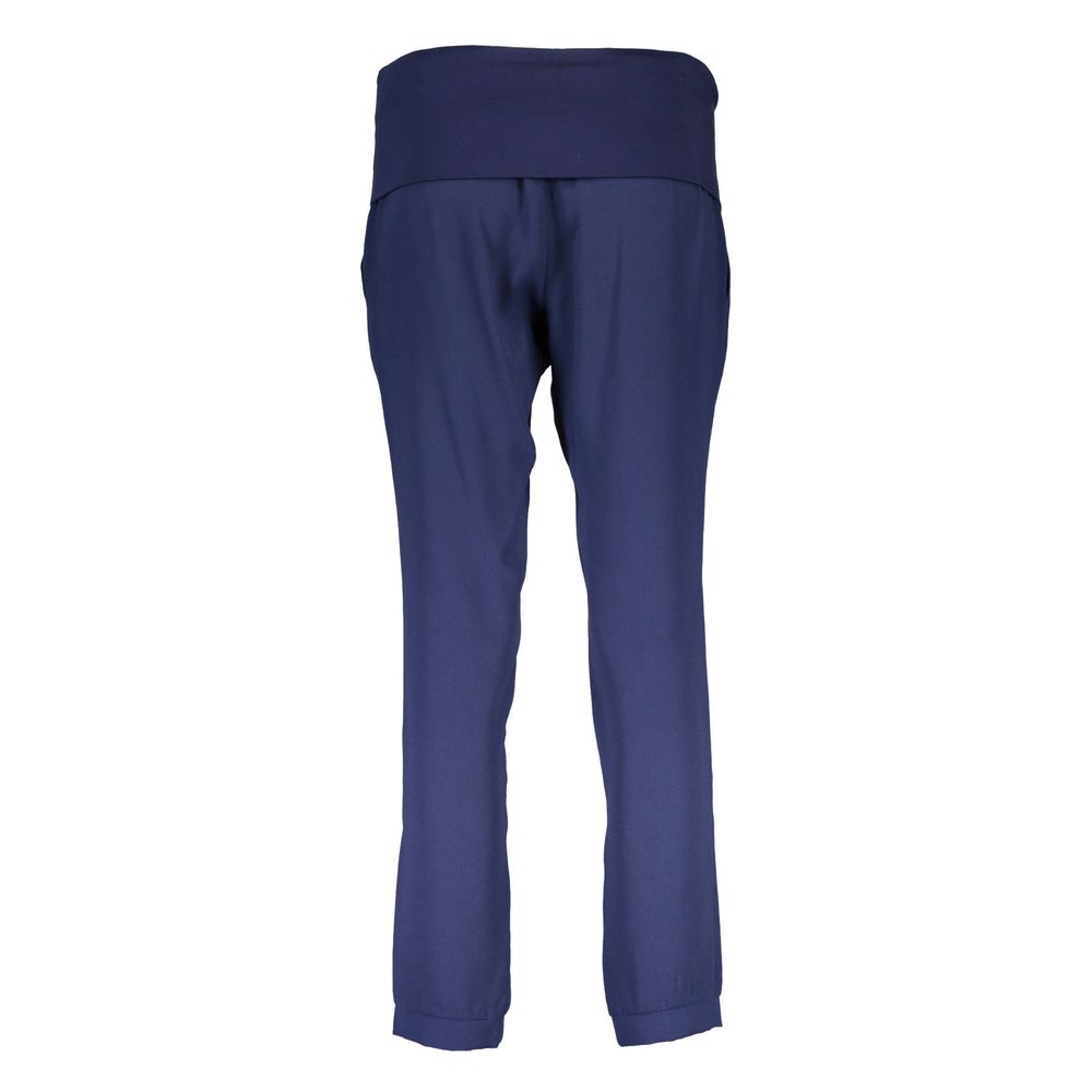 Liu Jo Blue Polyester Pant: Chic 2-Pocket Trousers