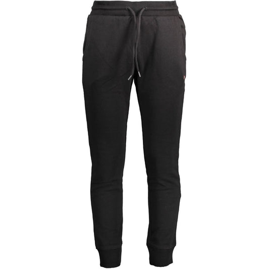Napapijri Black Cotton Pant - Functional Urban Trousers