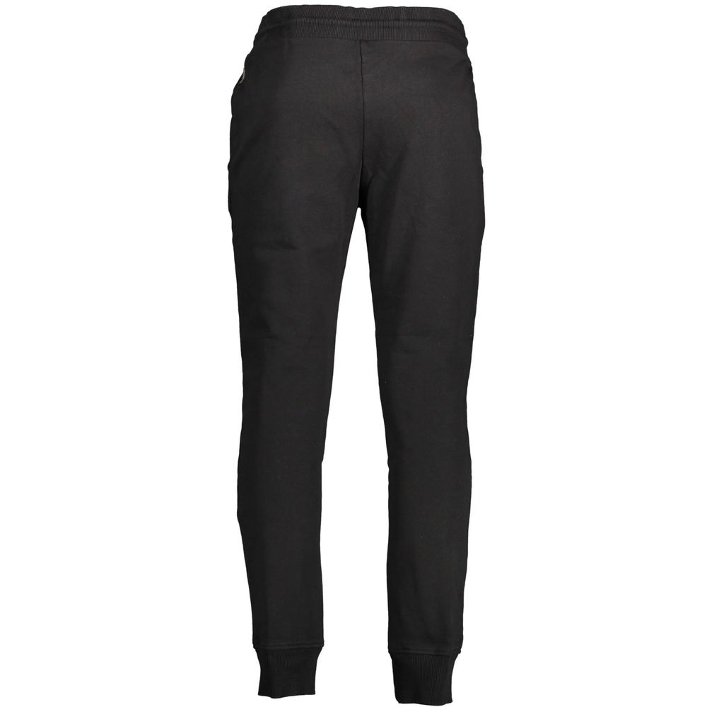 Napapijri Black Cotton Pant - Functional Urban Trousers