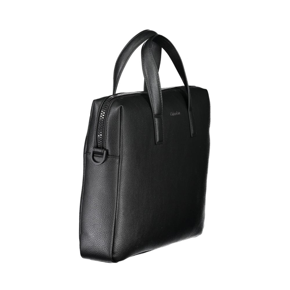Calvin Klein Black Polyester Handbag Briefcase