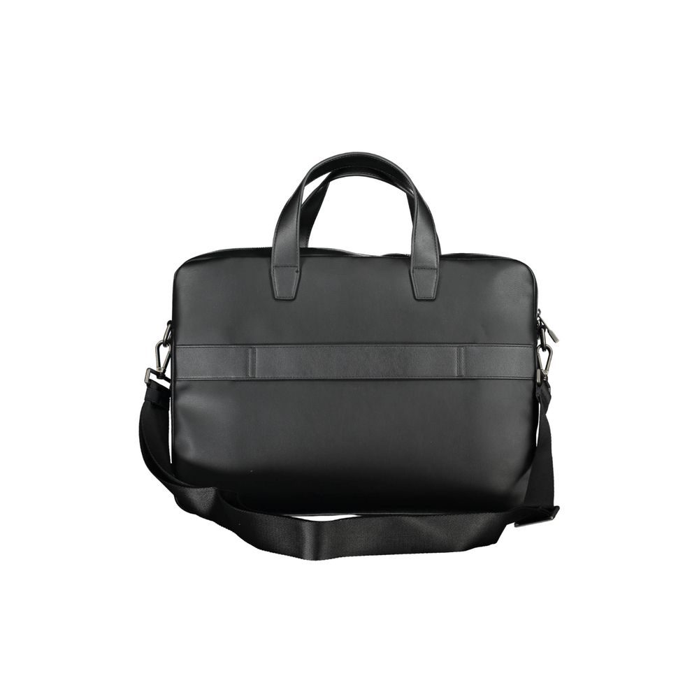 Tommy Hilfiger Black Polyethylene Handbag Briefcase