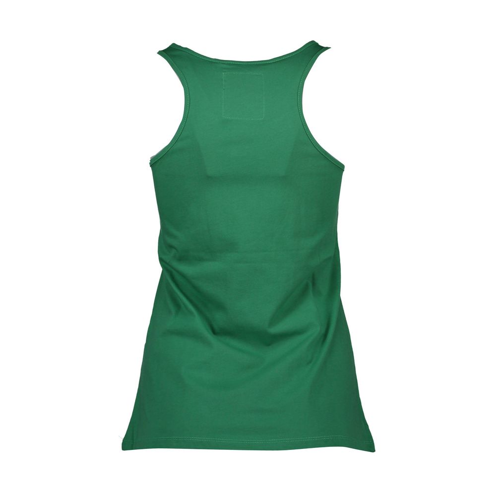 Silvian Heach Green Cotton Tank Top - Stylish Comfort for Everyday Wear