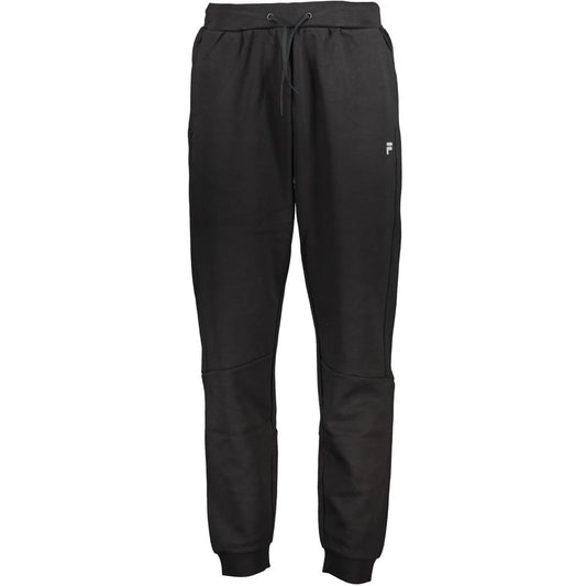 Fila Black Cotton Pant - Stylish Sports Trousers for Active Wear