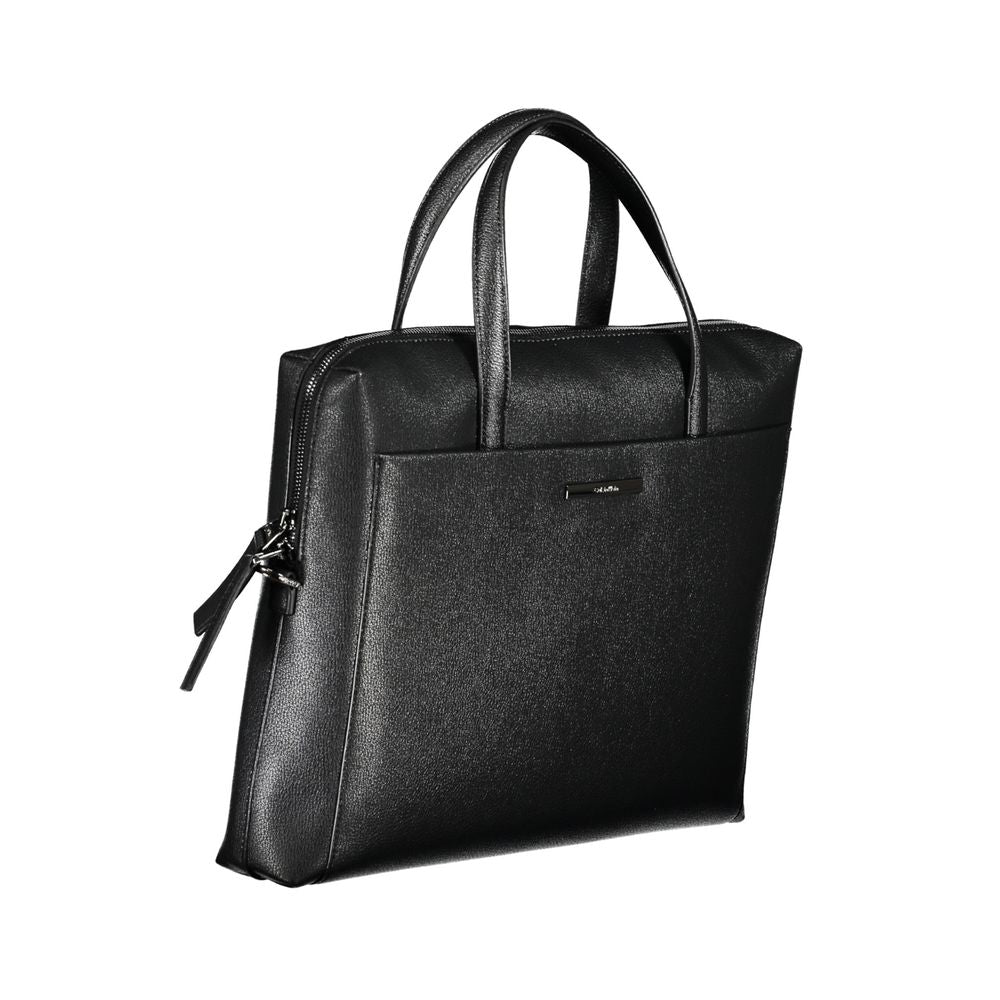 Calvin Klein Black Polyester Briefcase