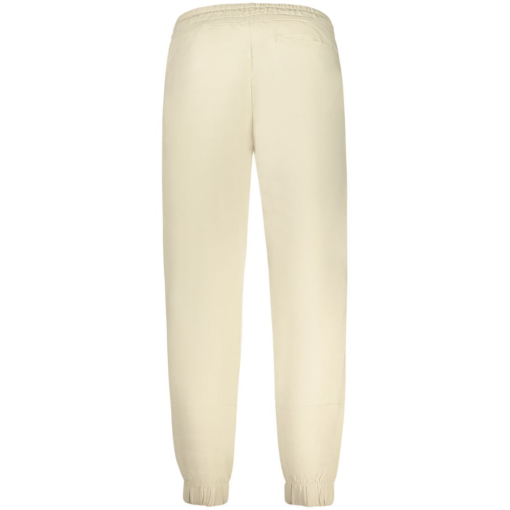 Guess Jeans Beige Cotton Pant - Sporty Elegance Redefined
