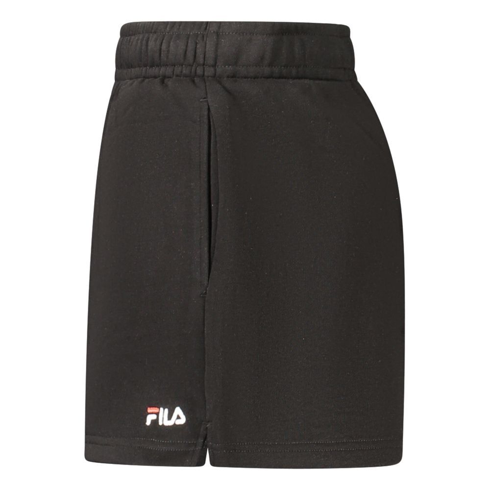 Fila Black Cotton Pant - Lusciano Elastic Waist Shorts