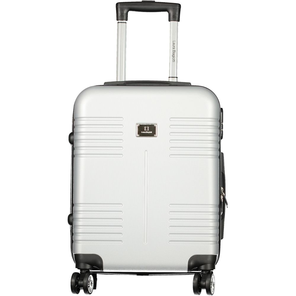 Laura Biagiotti Gray Polyethylene Luggage Set of 3 Trolleys