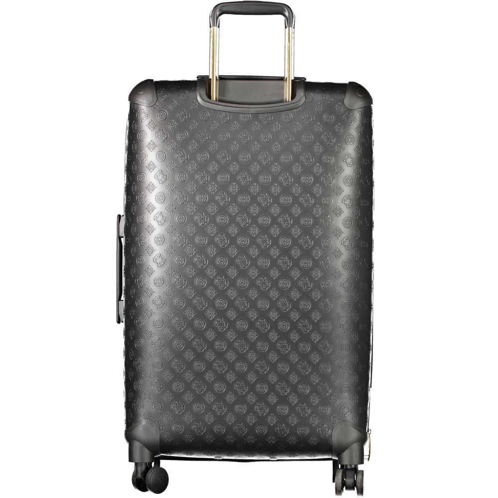 Guess Jeans Black Polyethylene Luggage - Wilder Travel Trolley