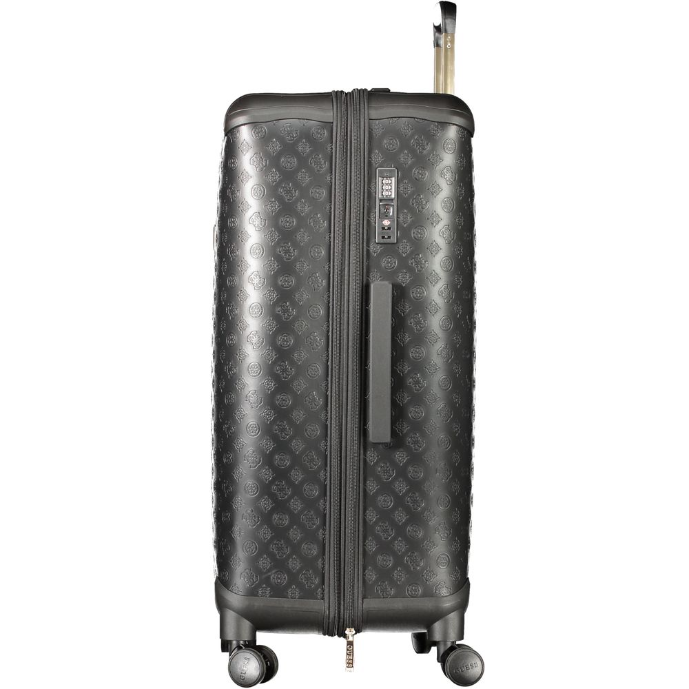 Guess Jeans Black Polyethylene Luggage - Wilder Travel Trolley