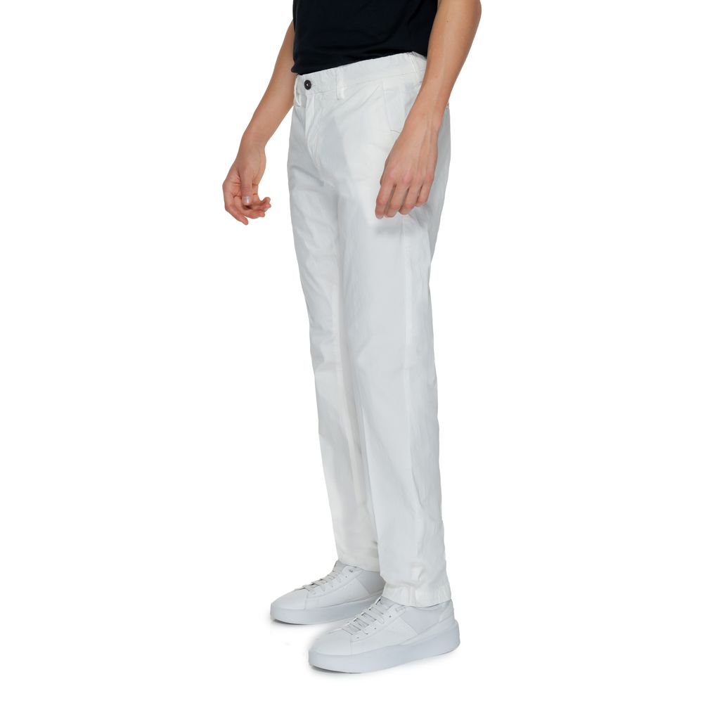 Borghese White Cotton Pant for Men