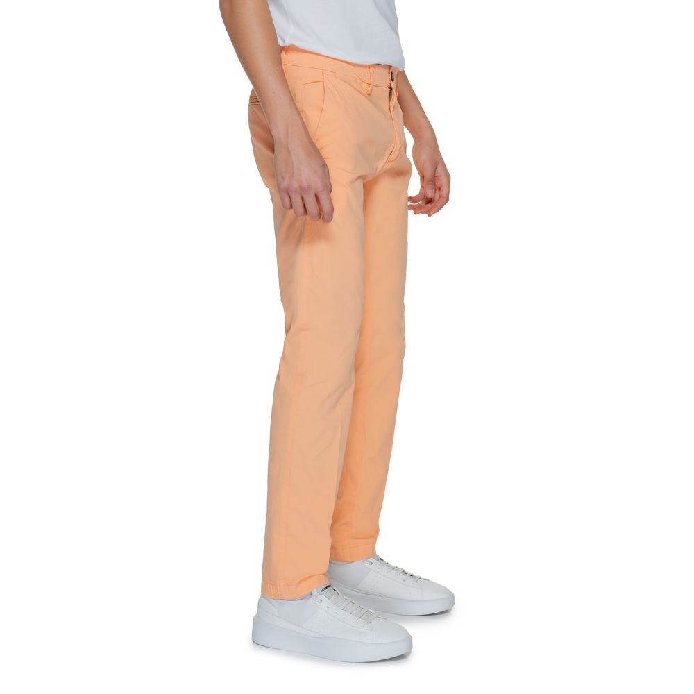 Borghese Orange Cotton Pant for Men