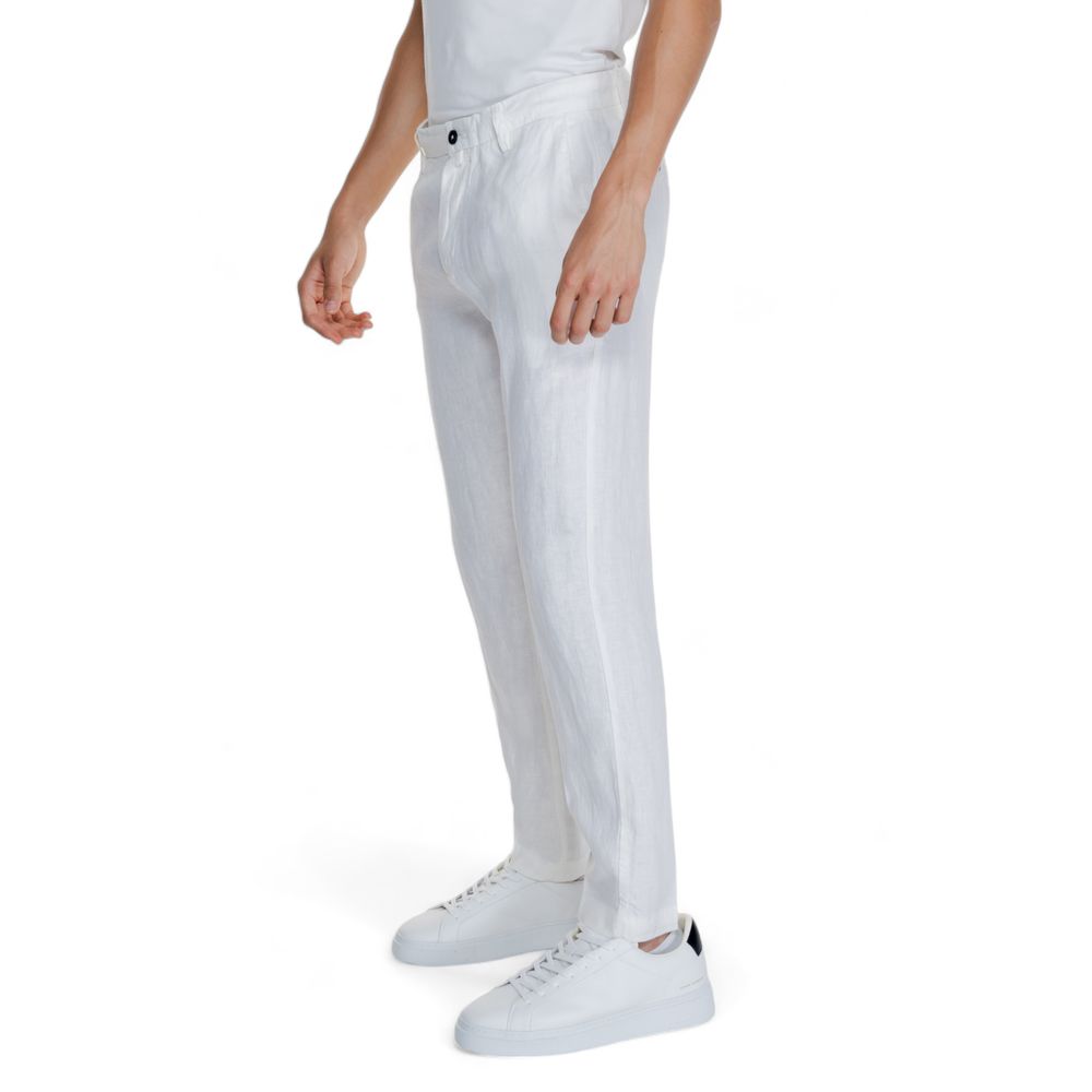 Borghese White Linen Pant for Men