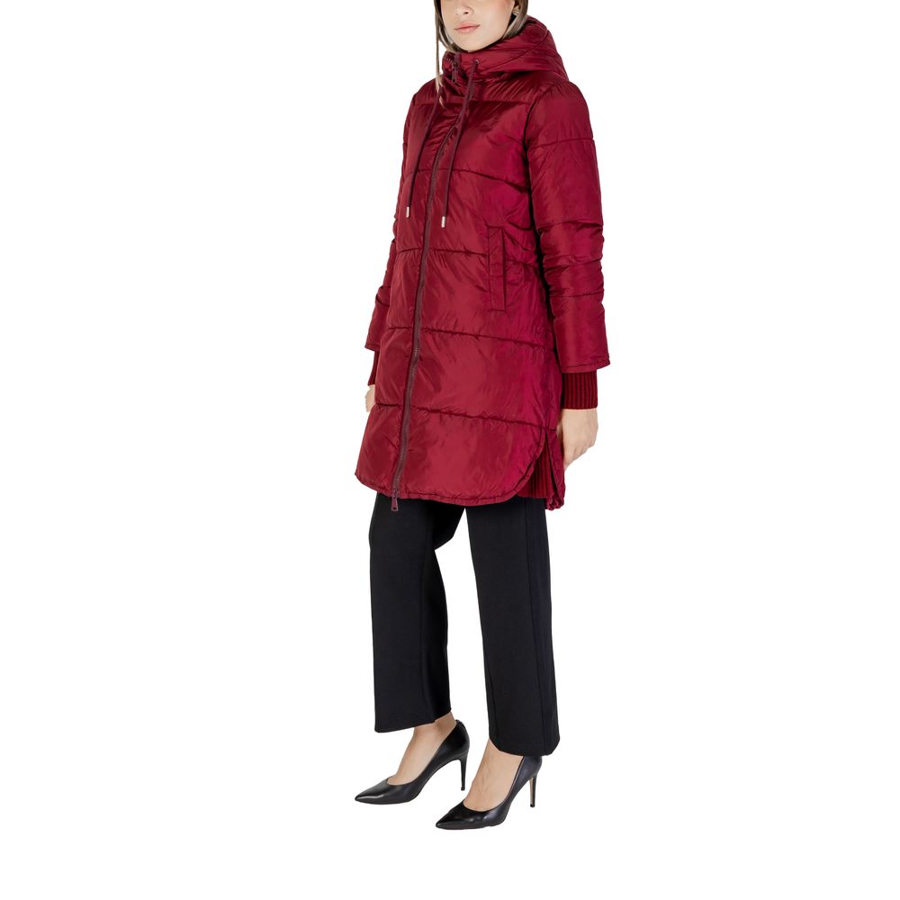 Cleré Red Polyester Jacket & Coat for Women