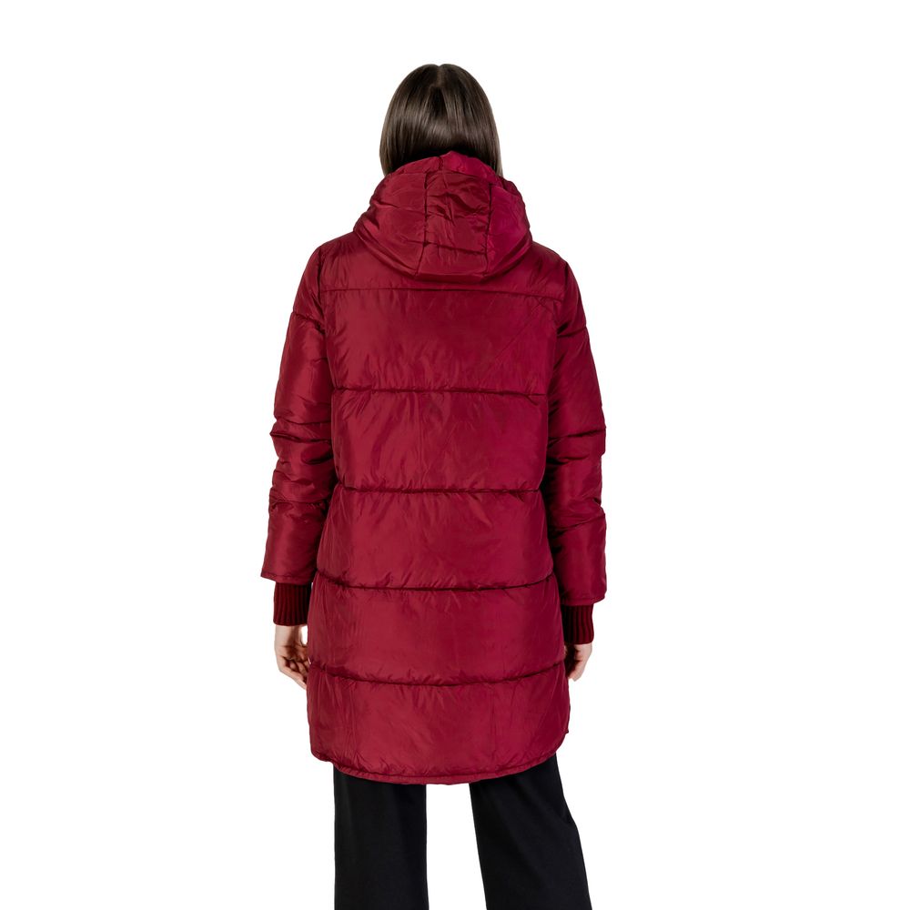 Cleré Red Polyester Jacket & Coat for Women