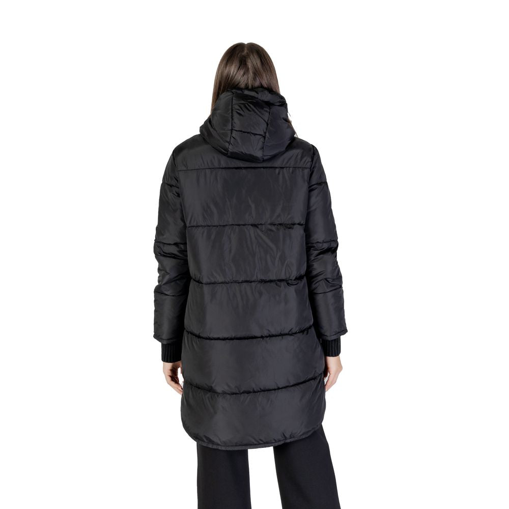 Cleré Black Polyester Jacket & Coat for Women