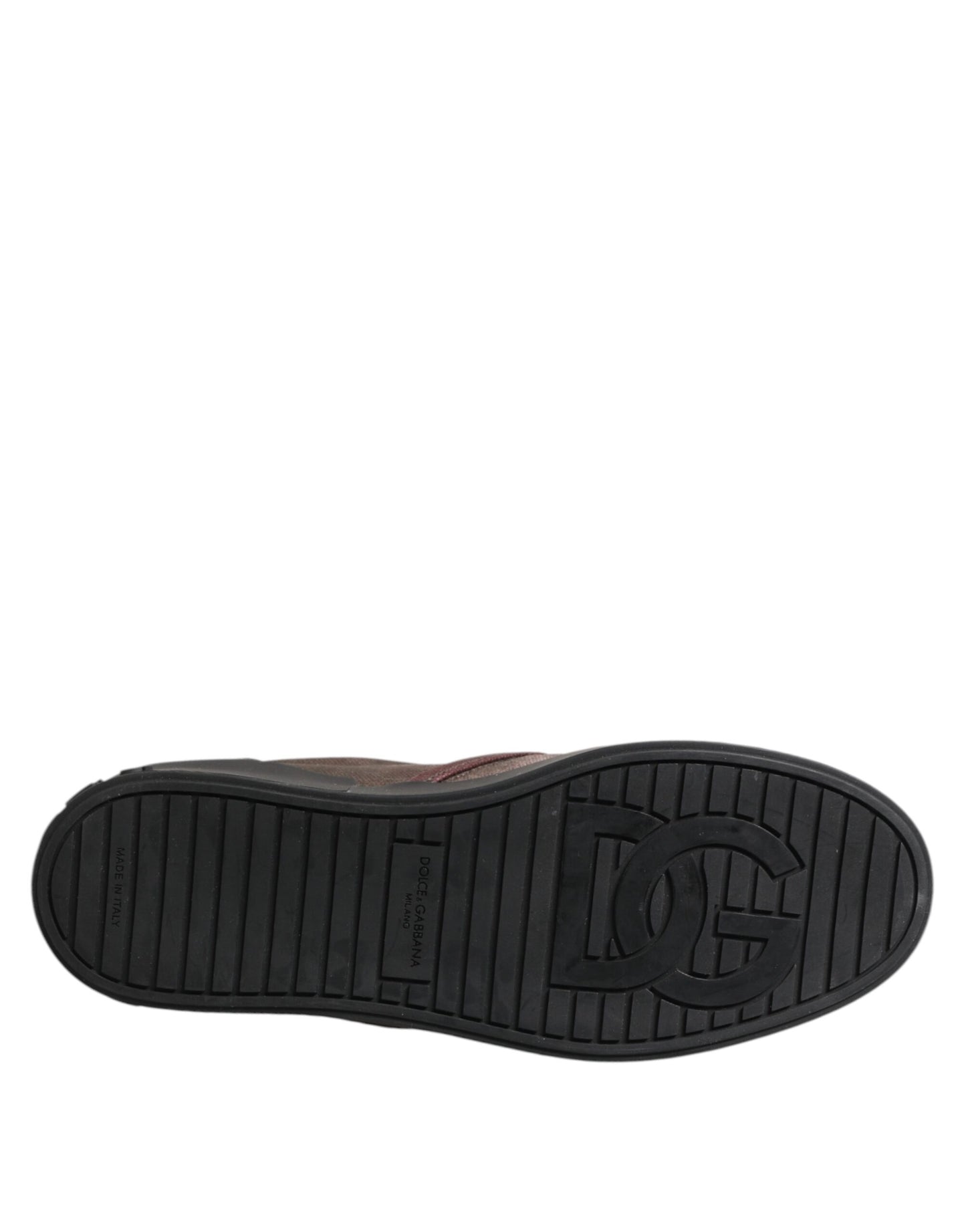 Dolce & Gabbana Multicolor Cotton Low Top Slip-On Sneakers for Men