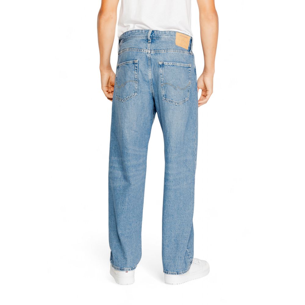 Jack & Jones Blue Cotton Relaxed Fit Jean