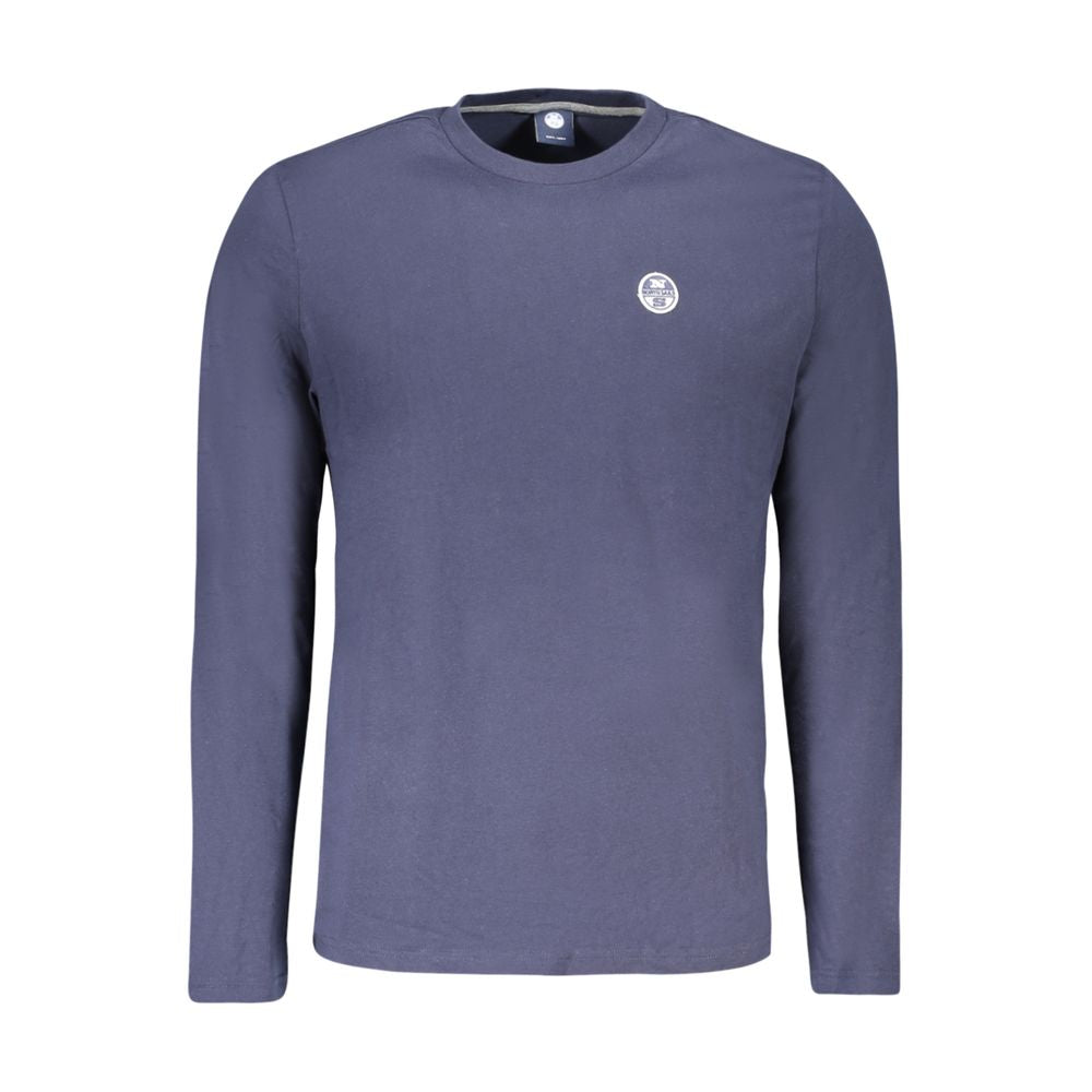 North Sails Blue Cotton Long-Sleeved T-Shirt