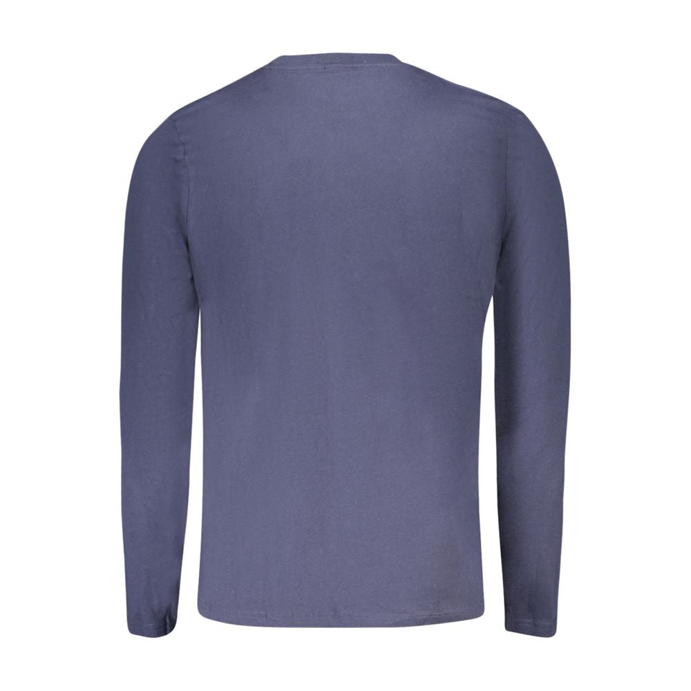 North Sails Blue Cotton Long-Sleeved T-Shirt