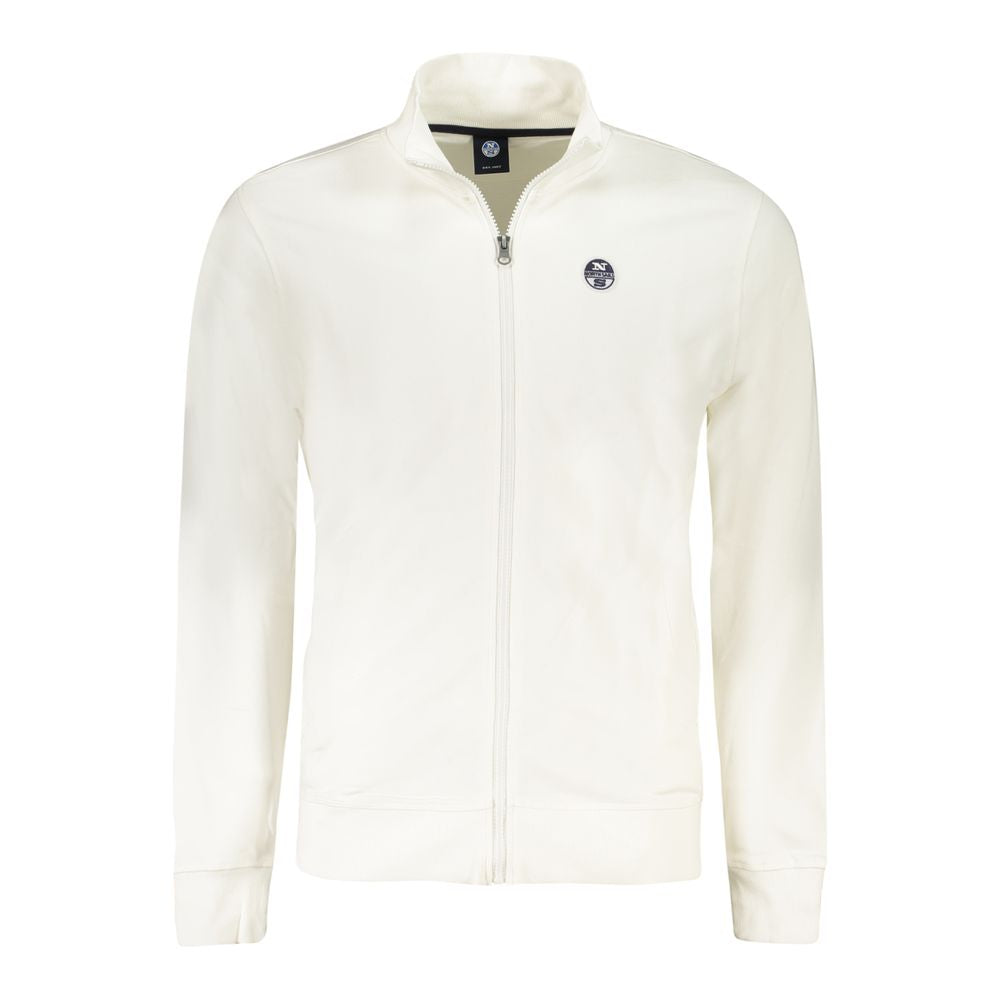 North Sails White Cotton Sweatshirt - Performance and Style Combined