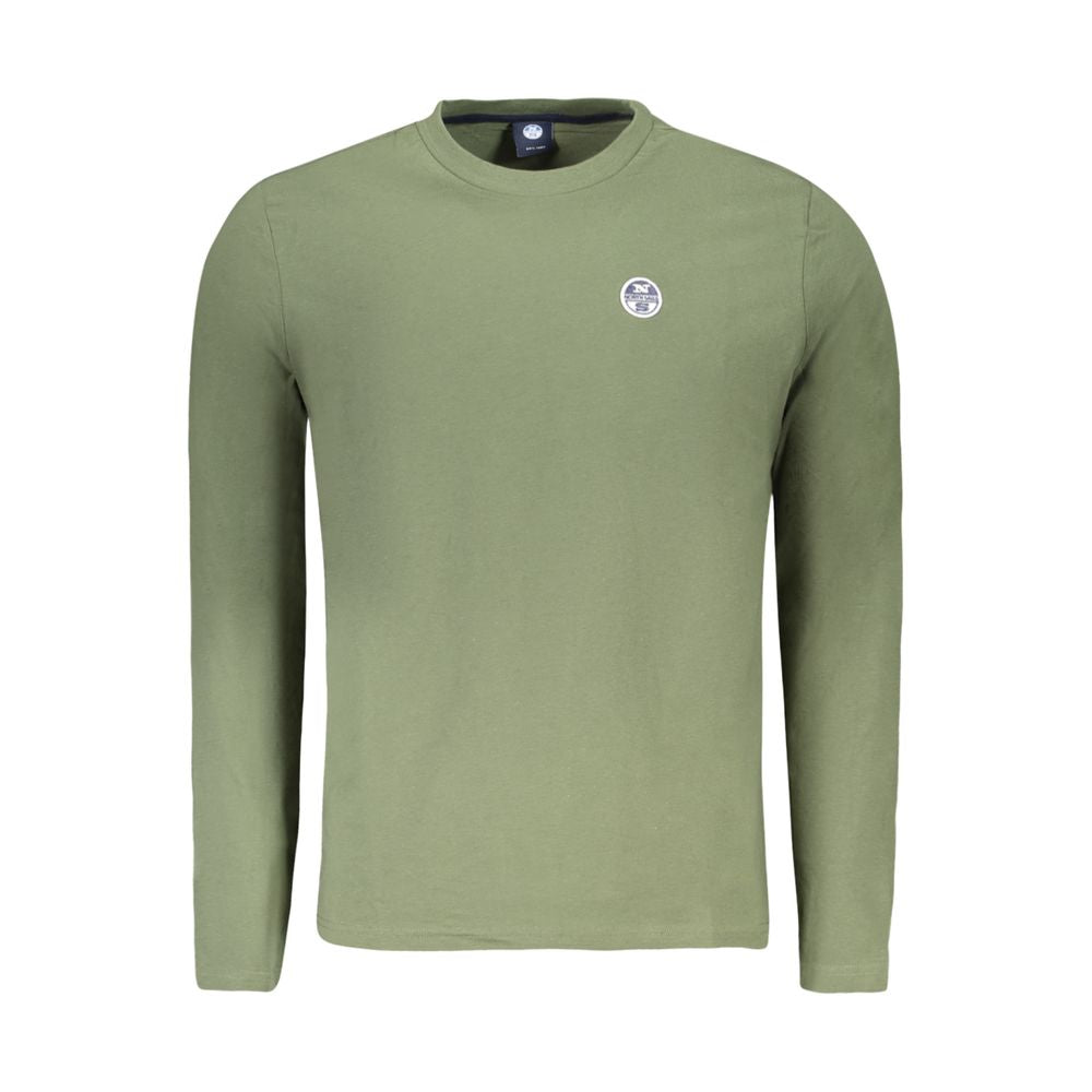 North Sails Green Cotton Long-Sleeved T-Shirt