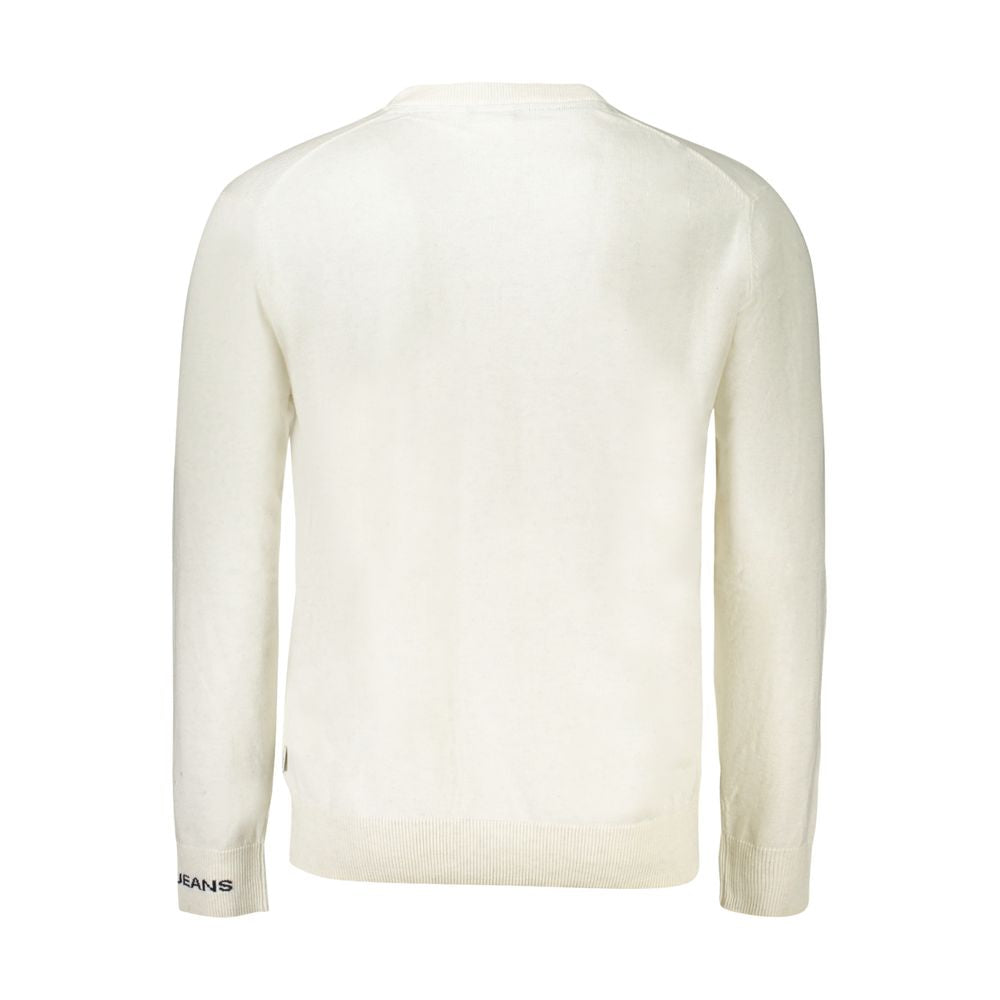 Pepe Jeans White Cotton Sweater - Effortlessly Cool