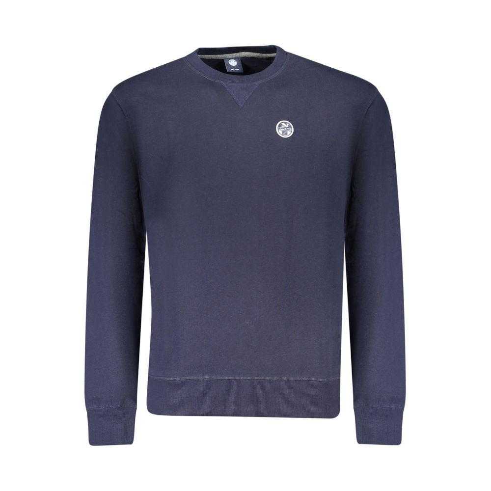 North Sails Blue Cotton Sweatshirt - Performance-Driven Style